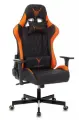 Кресло геймерское Knight ARMOR черный/оранжевый ромбик эко. кожа с подголов. крестовина металл