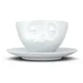 Чайная пара Tassen Соня, чашка 200 мл и блюдце, твердый фарфор с мимикой