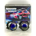 Линзы Bi Led 3.0 для Daewoo Nexia N150 2008-2017 (комплект линзы+рамки) светодиодные ближнего и дальнего света в автомобильные фары / Би Лед модули 2шт + рамки 2шт