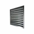 Решетка вентиляционная 400x400 мм, с наружными жалюзями из оцинкованной стали ООО Вентмаркет RG0404000