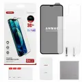 Защитное стекло iPhone 11 Pro + пленка назад ANMAC 3D матовый с сеточкой