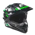 Мотошлем кроссовый AiM JK803 XL(61-62) зеленый/черный