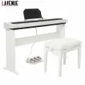 Цифровое пианино LAVENUE Nocturne WH, 88 клавиш, 3 педали, деревянная стойка опционально, 200 тембров, для обучения и дома