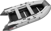 Лодка надувная ПВХ под мотор ROGER Hunter Keel 3000, лодка роджер с жестким дном (белый-графитовый комбинированный)
