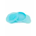 Коврик Twistshake Click-Mat mini с тарелкой. Пастельный синий (Pastel Blue). Возраст 6+m.