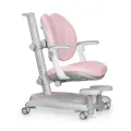 Растущее детское кресло для дома Ortoback Duo Plus Pink (арт. Y-510 KP Plus) для обычных и растущих парт + подставка для ног + чехол