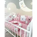 Бортики в кроватку для новорождённых мальчиков и девочек на прямоугольную кроватку/круглую кроватку/овальную кроватку