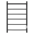Полотенцесушитель Point Афина 5 перекладин + полка 500 х 800 электрический черный диммер справа