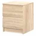 STERN Т-1, прикроватная тумба, 40х49,7х43,3 см, 2 ящика, дуб сонома