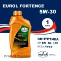 Масло моторное Eurol Fortence 5W-30 ACEA A1/B1, A5/B5 1л. синтетика
