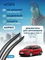 Дефлекторы окон Voin для Volkswagen Polo V 3d 2009-2015 хэтчбек накладные 2 шт.
