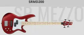 Электрический бас Ibanez SRMD200 (Сделано в Индонезии).