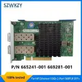 Оригинальный адаптер для HP Ethernet 10 ГБ, 2-портовый 560FLR SFP+, 665241-001 669281-001, сетевая карта, 100% тестирование, быстрая доставка