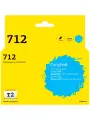 IC-H3ED67A Струйный картридж T2 №712 для HP DesignJet T210, T230, T250, T630, T650, голубой, с чипом