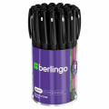 Ручка шариковая Berlingo Color Zone Stick (0.5мм, синяя, прорезиненный корпус) (CBp_70950), 24шт.
