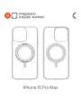 Чехол COMMO Hoop, для Apple iPhone 15 Pro Max, с держателем-кольцом, Белый