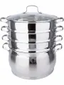 Мантоварка-пароварка 3 секции 30 см, нерж. сталь 11,5л R-130