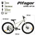 Подростковый велосипед Pifagor Level Up 24 серый матовый