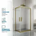 Душевой уголок GWMPKB019RC 105x100 см, цвет фурнитуры бронзовый, стекло матовое закаленное 6 мм