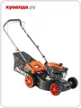 Газонокосилка бензиновая Patriot PT 400 3.5 л. с. ширина скашивания 41 см травосборник 45 л черный/оранжевый