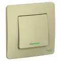 16 шт. Systeme Electric Blanca внутренний Бежевый Выключатель 1-клавишный с подсветкой, 10 А, 250 B
