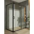 Душевой уголок 150х190х88,5 без поддона с раздвижной дверкой Orange E23-15090TB, матовый черный