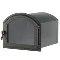 Духовой шкаф Везувий, встраиваемый, чугунная дверца, антрацитный цвет, 35x42,5x45 см