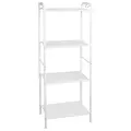 Стеллаж ЗМИ на металлокаркасе, Валенсия-14, 455х300х1205 мм, 4 полки, белый
