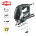 Лобзик электрический HAMMER LZK790L (790Вт, маятниковый ход, 3000 ход/мин, пропил дерево 90мм)