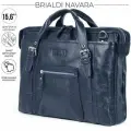 Сумка BRIALDI, фактура зернистая, синий