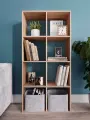 Стеллаж Еврокомфорт, ЛДСП, для книг и игрушек, 8 секций, универсальный
