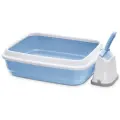Туалет для кошек Imac DUO с совочком на подставке 48х38х15 см, голубой