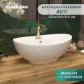Раковина для ванной накладная EvaGold 590*390*210мм, модель ND601.2 белый