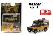 Машинка Minigt#463 1/64 #463 Land Rover Defender 110 1989 Camel Trophy Amazon Team France Die-cast alloy car model gift