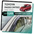 Дефлекторы окон Defly Toyota Passo 2016-2023 (M700), высококачественное оргстекло