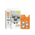 BlueO стекло для iPhone 15 Pro Max, Camera lens Armor metal 3 шт. Silver Diamond (+installer)