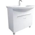 Тумба под раковину в ванную 1Marka Lina Classic New 85, напольная, цвет Белый глянец У94494
