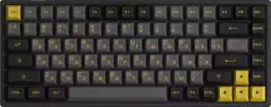 Механическая игровая клавиатура Akko 3084B Plus чёрная и золотая, Russian, V3 Cream Yellow