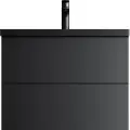 Тумба под раковину без столешницы AM.PM Gem 75, черная матовая, подвесная, с 2 ящиками