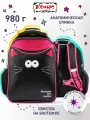 Ранец школьный Комус Класс Stright Котэ Сама по себе, ортопедический, 2 отделения, 5 карманов