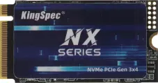 Накопитель SSD KingSpec NXM-128, 128Gb, PCIe 3.0 x4, M.2 2242, NVMe, R/W 2200/800