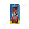 Набор инструментов ШГИ VDE KNIPEX в ложементе, 3 пр, KN-0306180 плоскогубцы, KN-2616200 длинногубцы, KN-7006160 бокорезы
