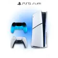 Игровая приставка Sony PlayStation 5 slim (версия с дисководом) + 2-й геймпад сине-черный (Rythm Blue)