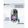 Сверхлегкая игровая мышь Gravastar Cocoon X PRO с высокопроизводительным сенсором, серебристого цвета (с приемником 8K)