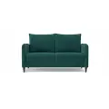 Диван-кровать раскладной PUSHE Фьорд Smart 140, велюр, темно-зеленый Velutto 20