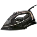 Утюг Bufett 3000 Вт, антипригарная керамическая подошва, самоочистка, паровой удар до 120г, черный