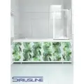 Экран под ванну 150 см, цвет Акварель Зеленая, пластиковый профиль, SIRIUSLINE