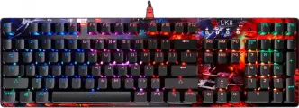 Клавиатура A4 Bloody B810R Battlefield механическая черный USB Multimedia for gamer LED