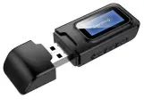 Bluetooth 5.0 стерео аудио трансмиттер-ресивер 2в1 с дисплеем