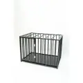 Клетка для собак wikiLAB v1 однодверная чёрная 123х79х87 см, без столешницы, клетка вольер
